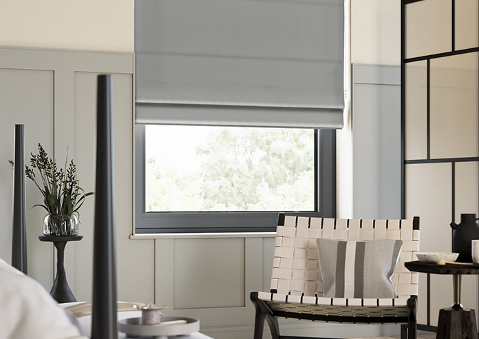 Medina, Charcoal - Twist&Fit Roman Blind - Image 5
